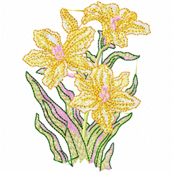 Flowers And Tree Embroidery Design 9 Flowers And Tree Embroidery Design 9